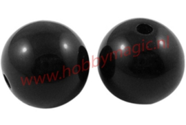 500 gram Kralen rond 6mm zwart