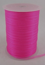 Organza lint 6mm roze/fuchsia