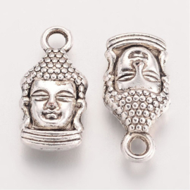 Tibetaans zilveren bedel boeddha 05