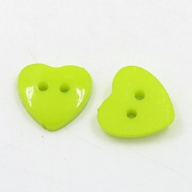 25 Knoop hart groen 14x14mm