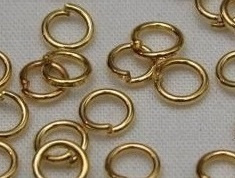 1000 gram ringetjes 6 mm goudkleurig
