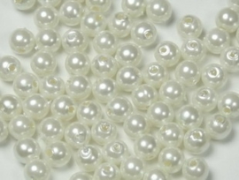 250 x Parels 6mm wit