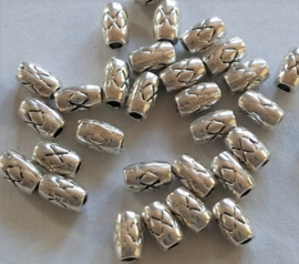 250 Tibetaans zilveren kralen