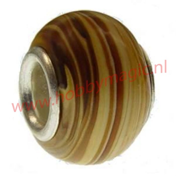 10 x Pandora style glasbead nr.17