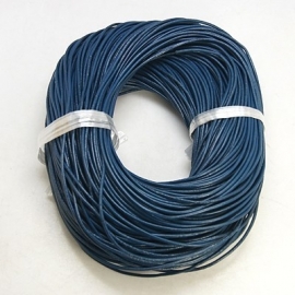 Leer rond 1.5mm blauw