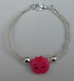 Armband met appel in veel kleuren