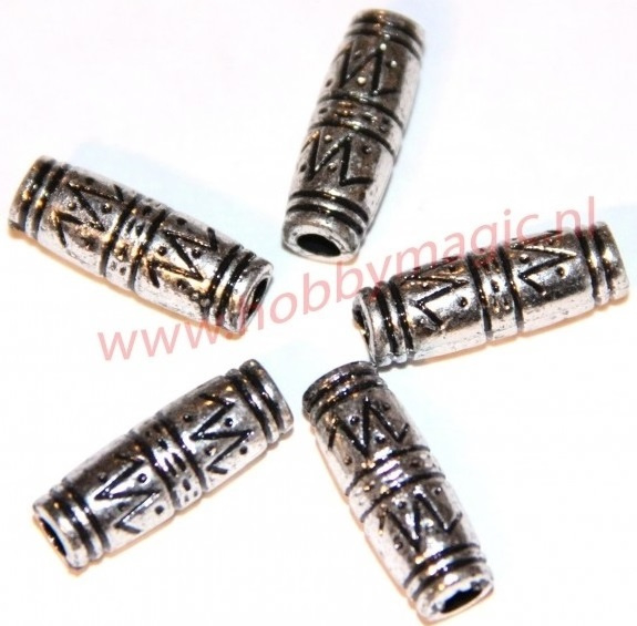 50 kralen 13x6mm