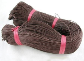 1 bundel bruin waxkoord 360 meter