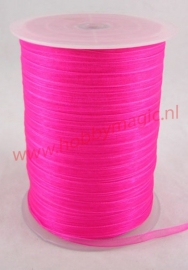 Organza lint 3mm felroze