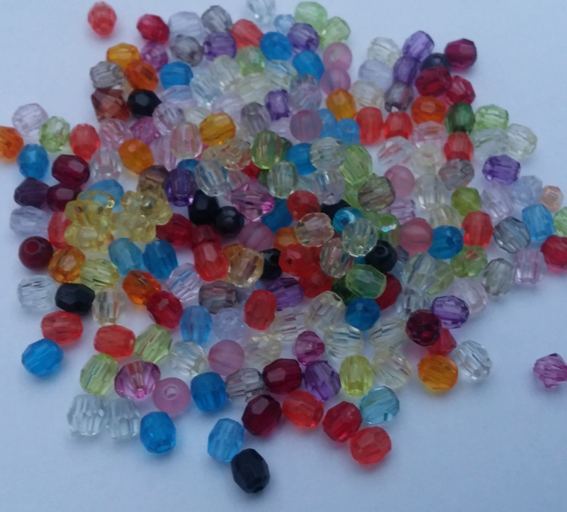 1000 x Facet kraaltjes 4mm
