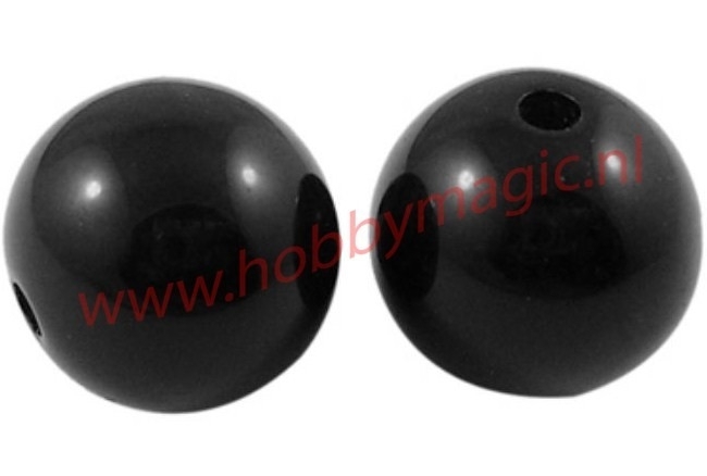 250 x Kralen rond 8mm zwart