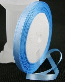 Satijn lint 6mm blauw