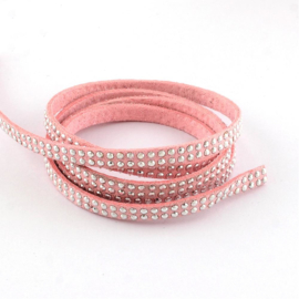 1 meter roze veter met studs 5x2mm