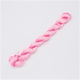 Satijnkoord 1mm roze