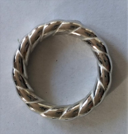 Metallook ring ribbel 37mm