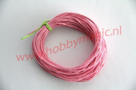 1 bundel roze waxkoord 360 meter