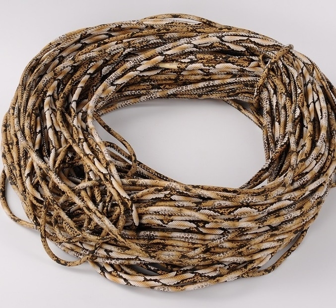 2 meter Pu leer 4mm bruin beige