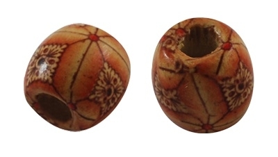 40 x Kralen hout 16x17mm nr.01
