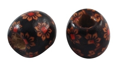 40 x Kralen hout 16x17mm nr.03