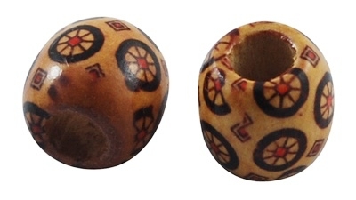 40 x Kralen hout 16x17mm nr.02
