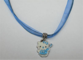 Zelfmaak ketting met Hello kitty hanger