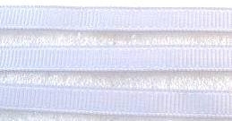 Satijnlint ribbel 6mm wit