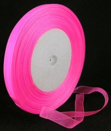 Organza lint 10mm roze