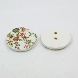 Knoop rond 18mm bloem