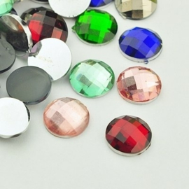 100 Cabochons gemengde kleuren