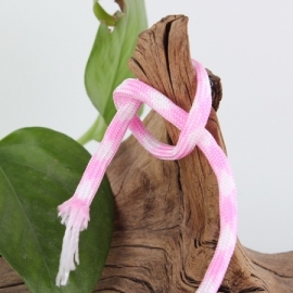 Paracord roze/wit