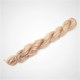 5 meter Satijnkoord 1mm camel