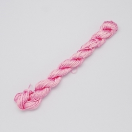 Satijnkoord 2mm roze