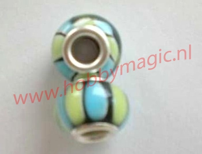 10 x Pandora style glasbead nr.7