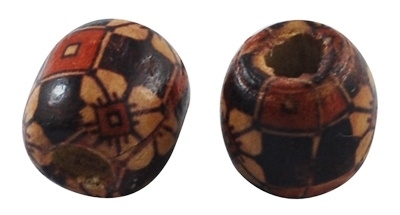 40 x Kralen hout 16x17mm nr.05
