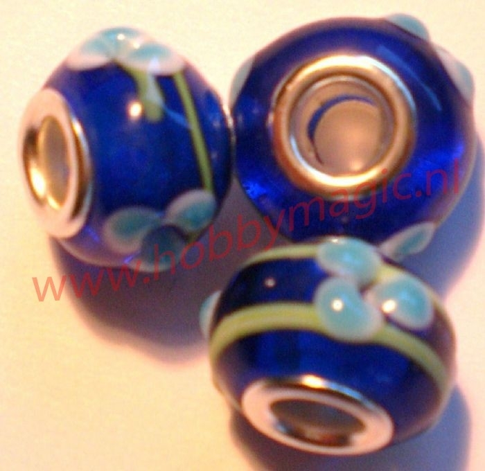10 x Pandora style glasbead nr.16