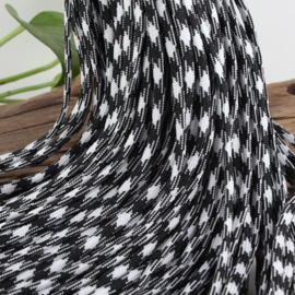 5 meter Paracord  wit/zwart