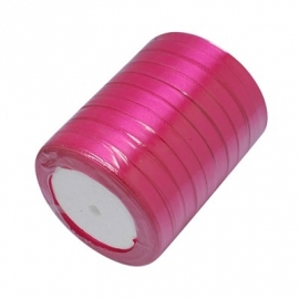 Satijnlint 6mm fuchsia