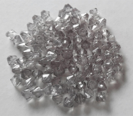 500 gram Facetkralen 4mm grijs