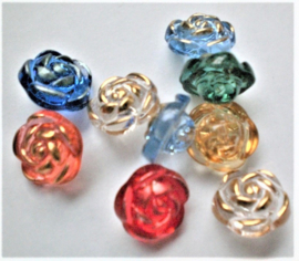 500 Knopen 13mm roosjes