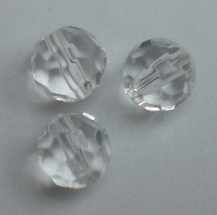 100 Facet glaskralen 6mm