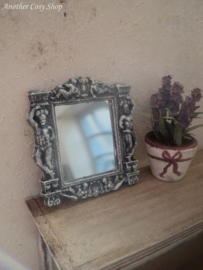 Dollhouse miniature mirror in rococo style 1"scale