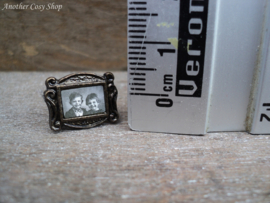 Dollhouse miniature photo frame with picture children 1"scale