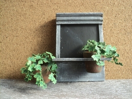 Dollhouse miniature  blackboard with plants in 1"scale