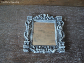 Dollhouse miniature mirror in rococo style 1"scale