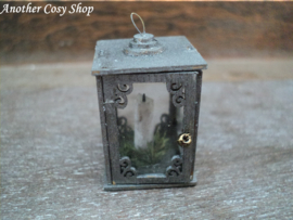 Dollhouse miniature lantern in one inch scale