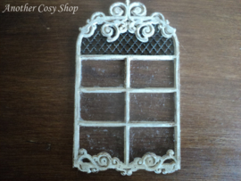 Dollhouse miniature arch window in 1" scale