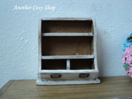 Dollhouse miniature storage bin in 1" scale