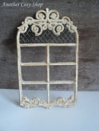 Dollhouse miniature arch window in 1" scale