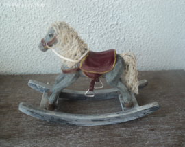 Dollhouse miniature rocking horse