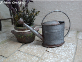 Dollhouse miniature garden watering can in one inch scale